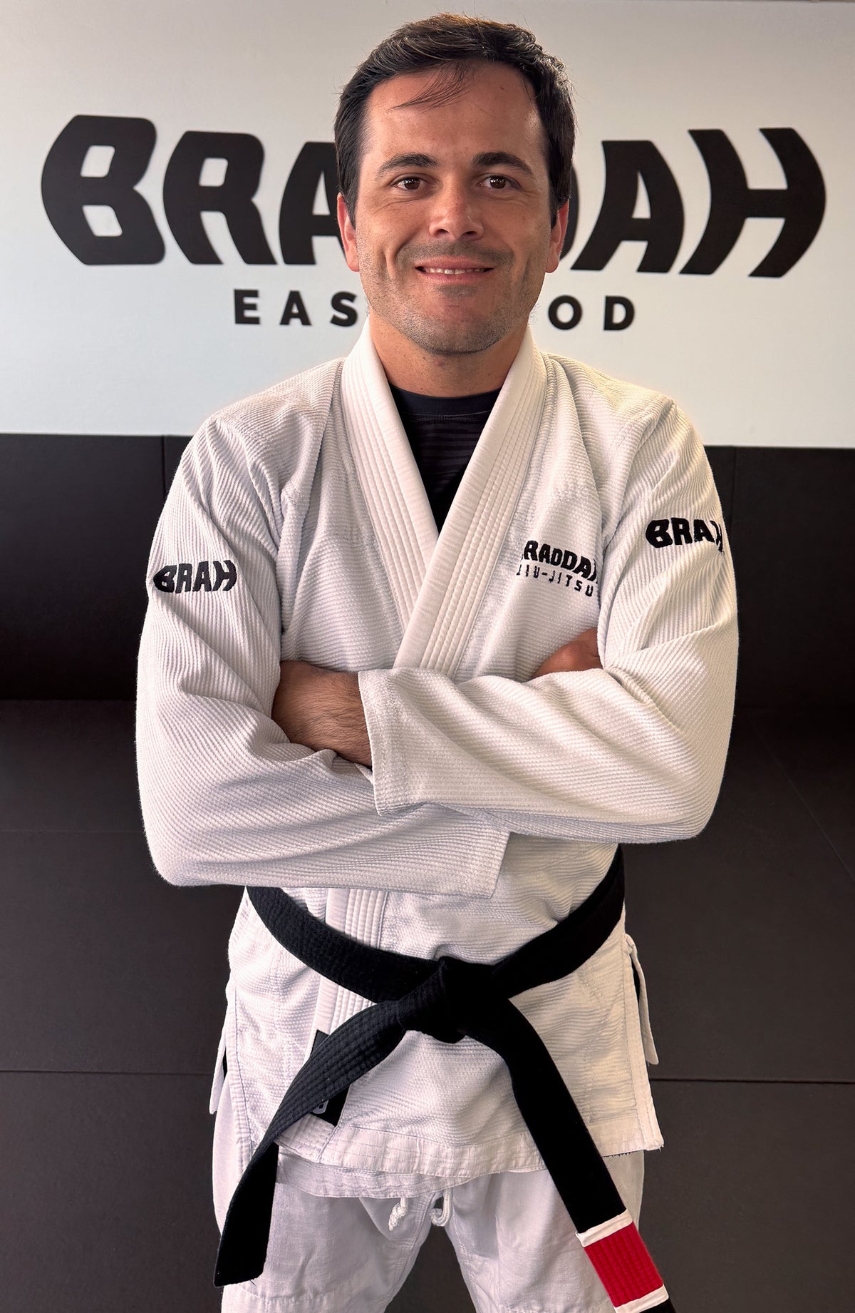 Daniel Faria, Braddah Jiu-Jitsu coach wearing a black belt
